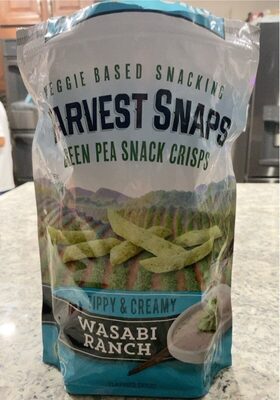 Wasabi Ranch Baked Green Pea Snacks, Wasabi Ranch