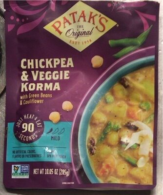 Mild Chickpea & Veggie Korma With Green Beans & Cauliflower, Chickpea & Veggie