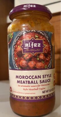 Moroccan Style Meatball Sauce, Moroccan Style Meatball