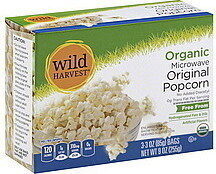 Organic Microwave Original Popcorn, Original