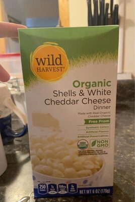 Shells & White Cheddar Cheese Organic Dinner, Shells & White Cheddar Cheese