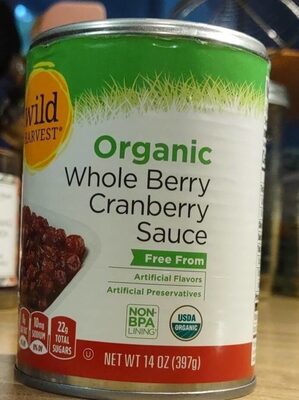 Organic Whole Berry Cranberry Sauce, Whole Berry, Cranberry