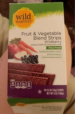 Wildberry Flavored Fruit & Vegetable Blend Strips, Wildberry