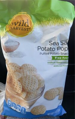 Sea Salt Potato Pops Puffed Potato Snacks, Sea Salt Potato Pops