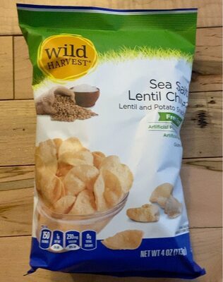 Sea Salt Lentil Chips And Potato Snacks, Sea Salt Lentil Chips