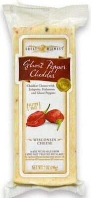 Ghost Pepper Cheddar Cheese With Jalapeno, Habanero And Ghost Peppers, Ghost Pepper Cheddar