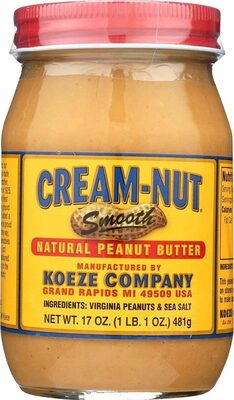Smooth Natural Peanut Butter, Smooth
