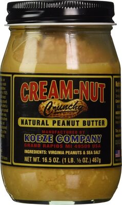 Crunchy Natural Peanut Butter, Crunchy