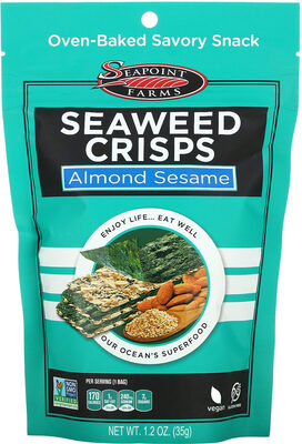 Seapoint Farms, Seaweed Crisps, Almond Sesame