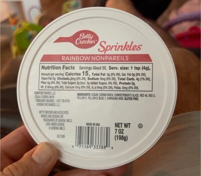 Rainbow Nonpareils Sprinkles