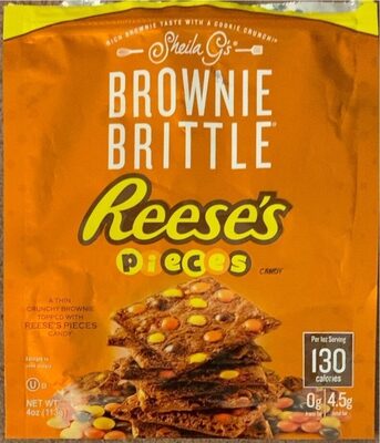 Reese's Pieces Candy Brownie Brittle