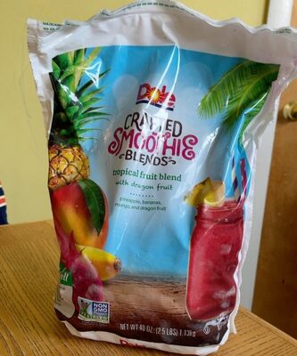 Tropical Fruit Blend With Dragon Fruit Pineapple, Bananas, Mango, And Dragon Fruit Crafted Smoothie Blends, Tropical Fruit Blend With Dragon Fruit