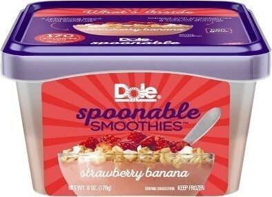 Strawberry Banana Spoonable Smoothies, Strawberry Banana