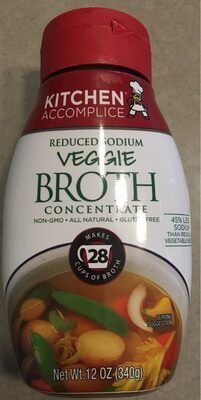 Reduced Sodium Veggie Broth Concentrate, Veggie