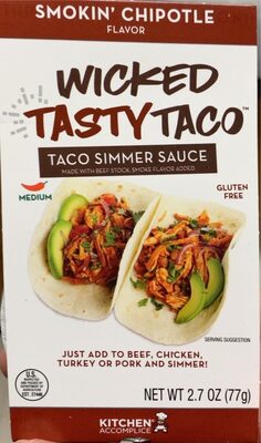 Medium Smokin' Chipotle Taco Simmer Sauce, Smokin' Chipotle