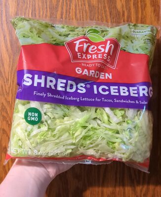 Finely Shredded Iceberg Lettuce