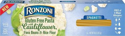 Gluten Free Spaghetti With Cauliflower, Fava Beans & Rice Flour Pasta