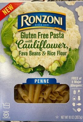 Gluten Free Pasta With Cauliflower, Fava Beans & Rice Flour, Penne