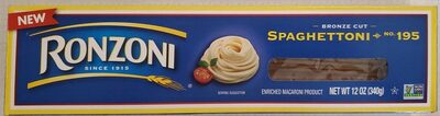 Enriched Macaroni Product, Spaghettoni No.195