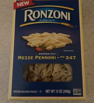 Enriched Macaroni Product Bronze Cut Mezze Pennoni