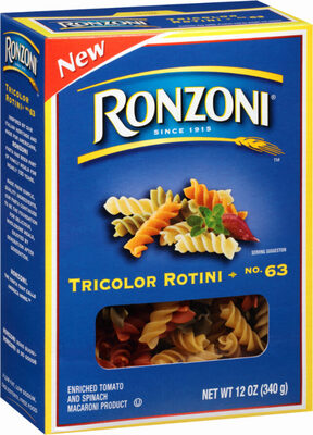 No. 63 Tricolor Rotini Pasta