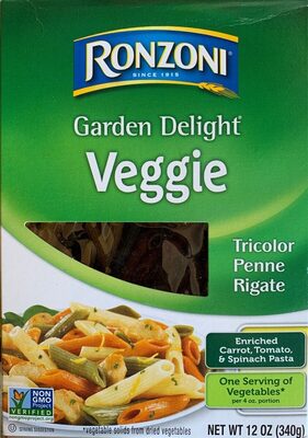 Veggie Tricolor Penne Rigate Pasta