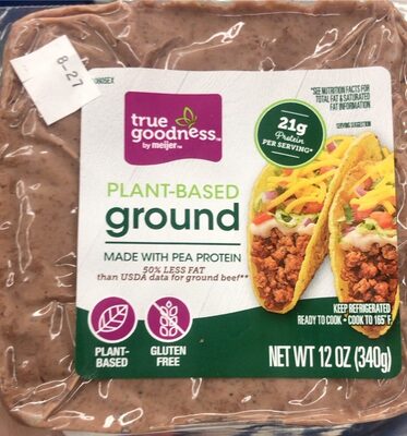 Plant-Based Ground Made With Pea Protein