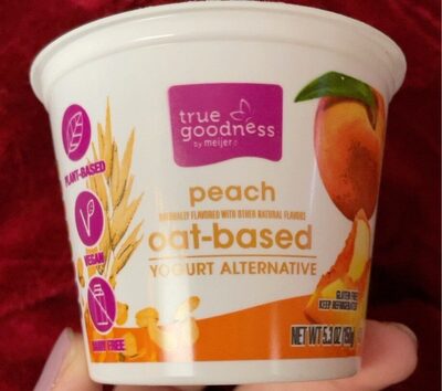 Peach Oat-Based Yogurt Alternative, Peach