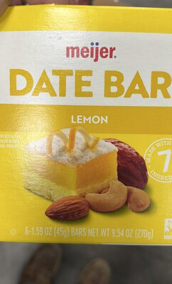 Lemon Date Bars, Lemon