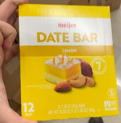 Lemon Date Bars, Lemon