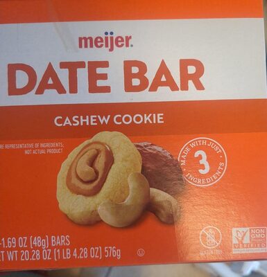 Cashew Cookie Date Bars, Cashew Cookie