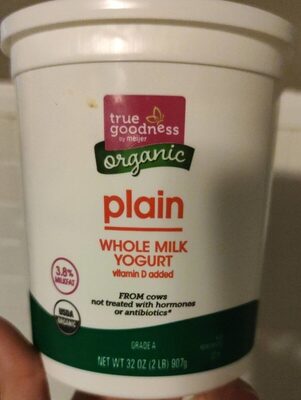 Plain Organic Whole Milk Yogurt, Plain
