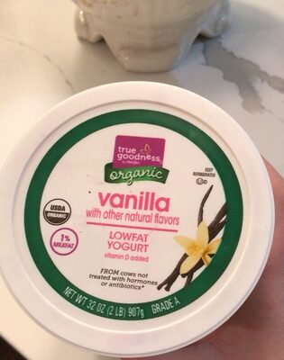 Vanilla Organic Lowfat Yogurt, Vanilla