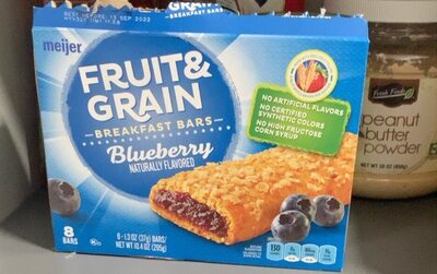 Blueberry Fruit & Grain Breakfast Bars, Blueberry