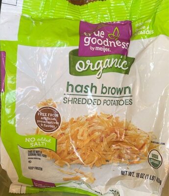 Organic Hash Brown Shredded Potatoes
