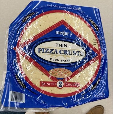 Thin Oven Baked Pizza Crusts, Thin