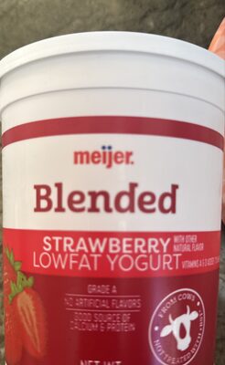 Strawberry Blended Lowfat Yogurt, Strawberry