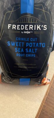 Sweet Potato Sea Salt Crinkle Cut Root Chips, Sweet Potato Sea Salt