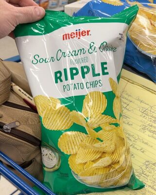 Sour Cream & Onion Ripple Potato Chips, Sour Cream & Onion