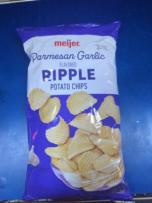Parmesan Garlic Ripple Potato Chips, Parmesan Garlic