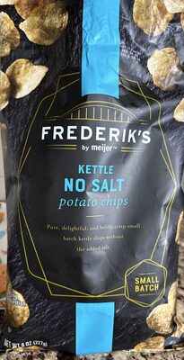 No Salt Kettle Potato Chips, No Salt
