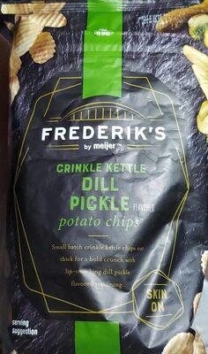 Dill Pickle Crinkle Kettle Potato Chips, Dill Pickle