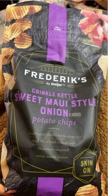 Sweet Maui Style Onion Crinkle Kettle Potato Chips, Sweet Maui Style Onion