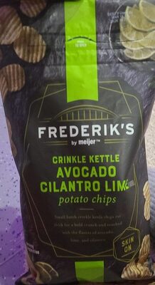 Avocado Cilantro Lime Crinkle Kettle Potato Chips, Avocado Cilantro Lime