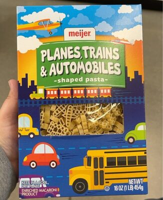 Enriched Macaroni Product, Planes, Trains & Automobiles Shaped Pasta