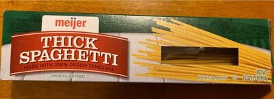 Enriched Macaroni Product, Thick Spaghetti