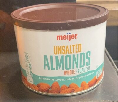 Unsalted Roasted Whole Almonds, Unsalted Roasted