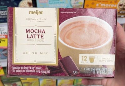 Mocha Latte Drink Mix Single Serve Cups, Mocha Latte