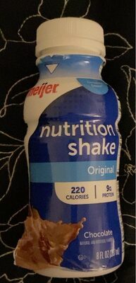 Original Protein 9 G Nutrition Shake, Chocolate, Chocolate