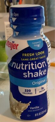 Original Protein 9 G Nutrition Shake, Vanilla, Vanilla